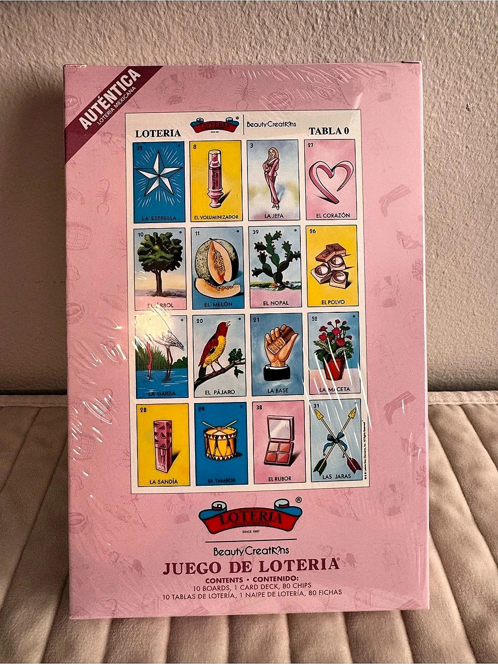 Beauty Creations Juego de Lotería Game NWT